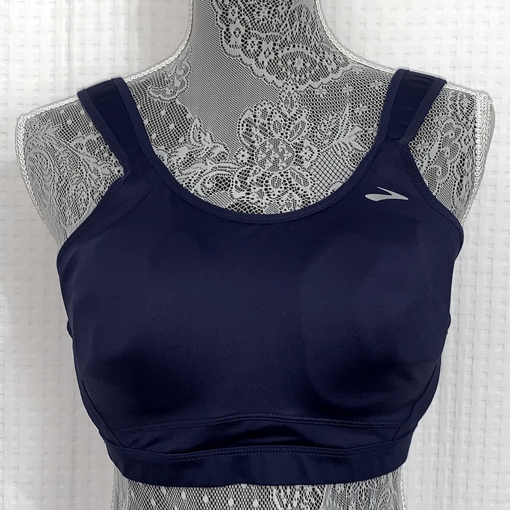Brooks underwire sports running fitness bra.  Size 36D.  Navy blue. NWOT - new!